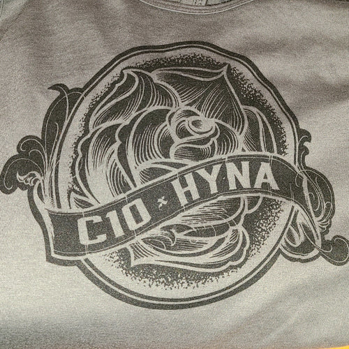 C10 Hyna - Rose logo - grey tank