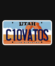 Utah license plate