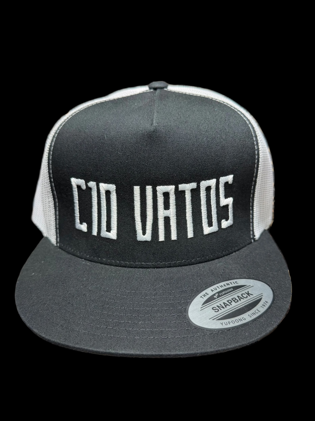 Snapback-Black/white mesh C10 Vatos