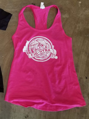 C10 Hyna Rose logo - raspberry